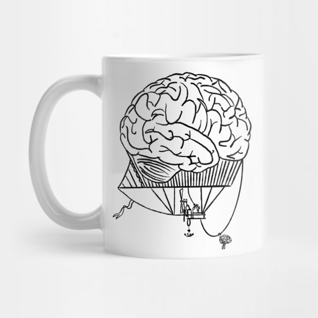 Anatomical brain hot air balloon by Carries Design 